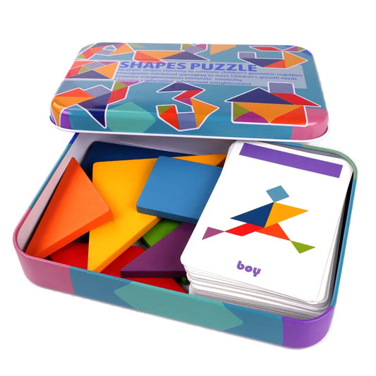 3D Wooden Tangram Set