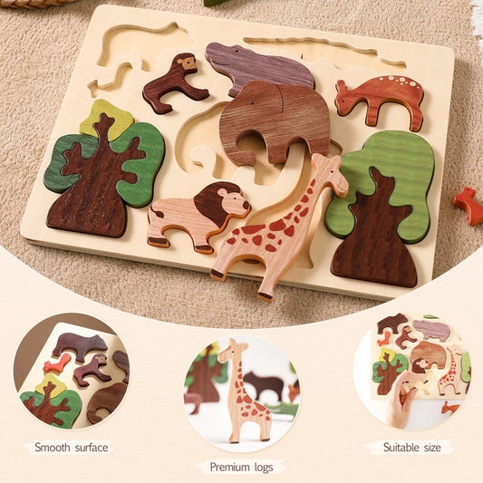 3D Safari Puzzle